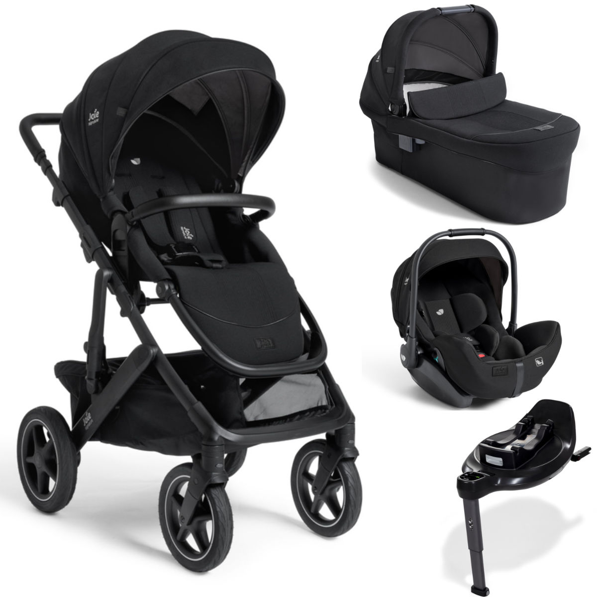 Joie Signature Vinca 4-in-1 Travel System incl. i-Level Pro i-Size Car Seat & i-Base Encore