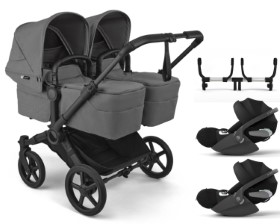 Bugaboo Donkey 5 Kinderwagen in Grau - schräge Ansicht