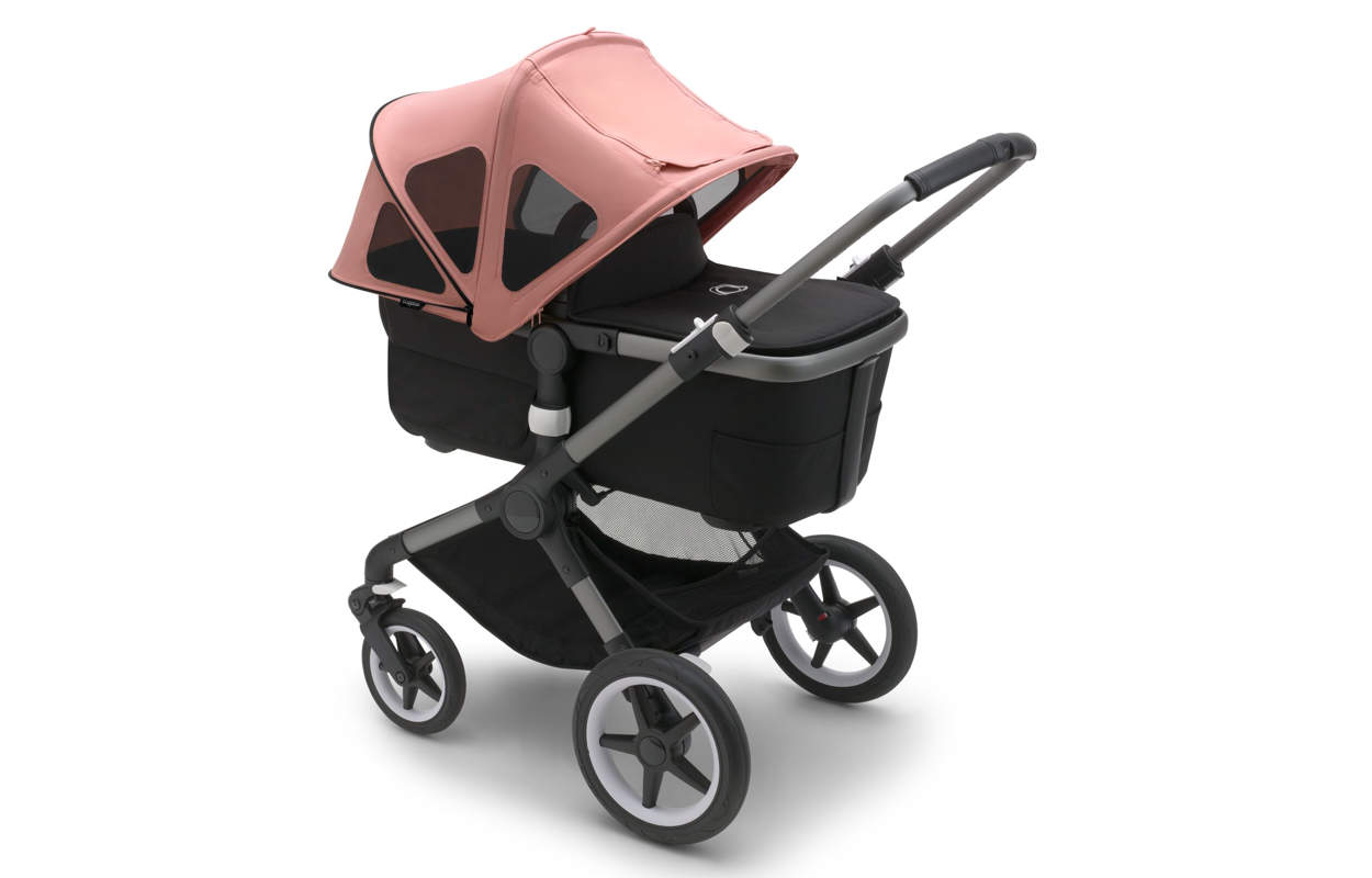 Bugaboo Fox/Lynx/Cameleon 3 Sonnendach rosa - schräge Ansicht