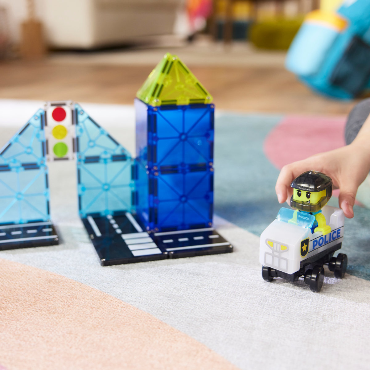 Magna-Tiles Police Patrol – 20 Piece
