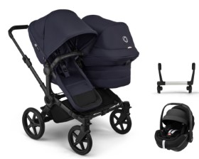Bugaboo Donkey 6 Kinderwagen in Dunkelblau - schräge Ansicht