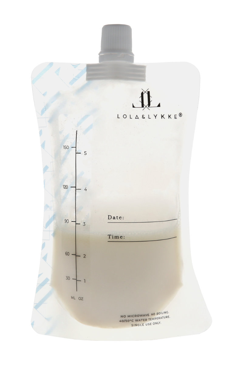 Lola & Lykke Aufbewahrungsbeutel für Muttermilch (10 Stk.) + Adapter