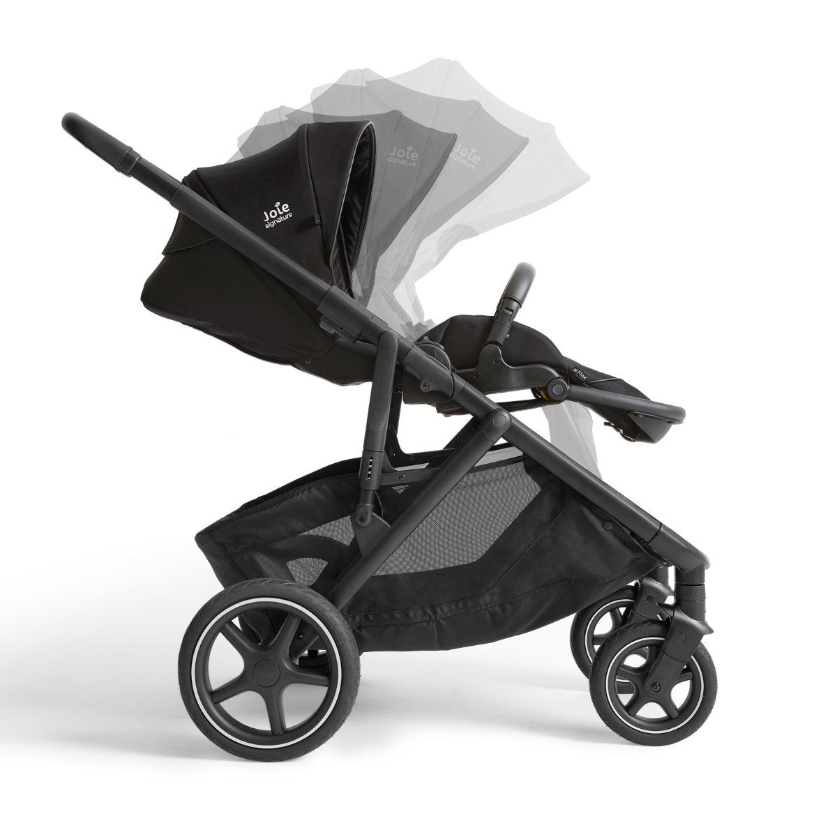 Joie Signature Versiti Kombikinderwagen in Schwarz - Seitenansicht