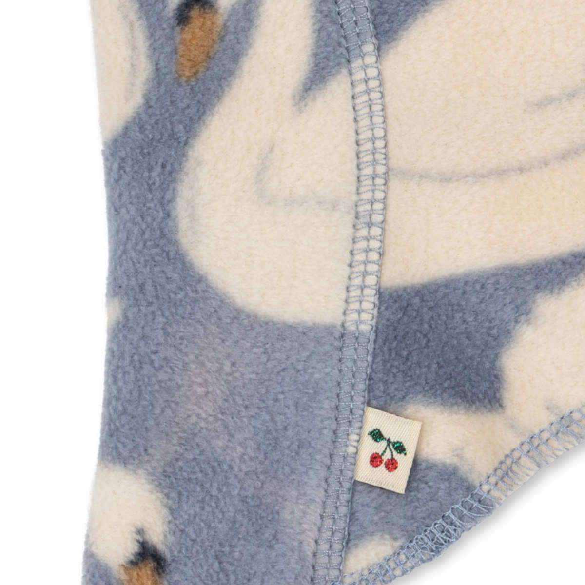 Babydecke Schwanenmotiv Blau Detailansicht