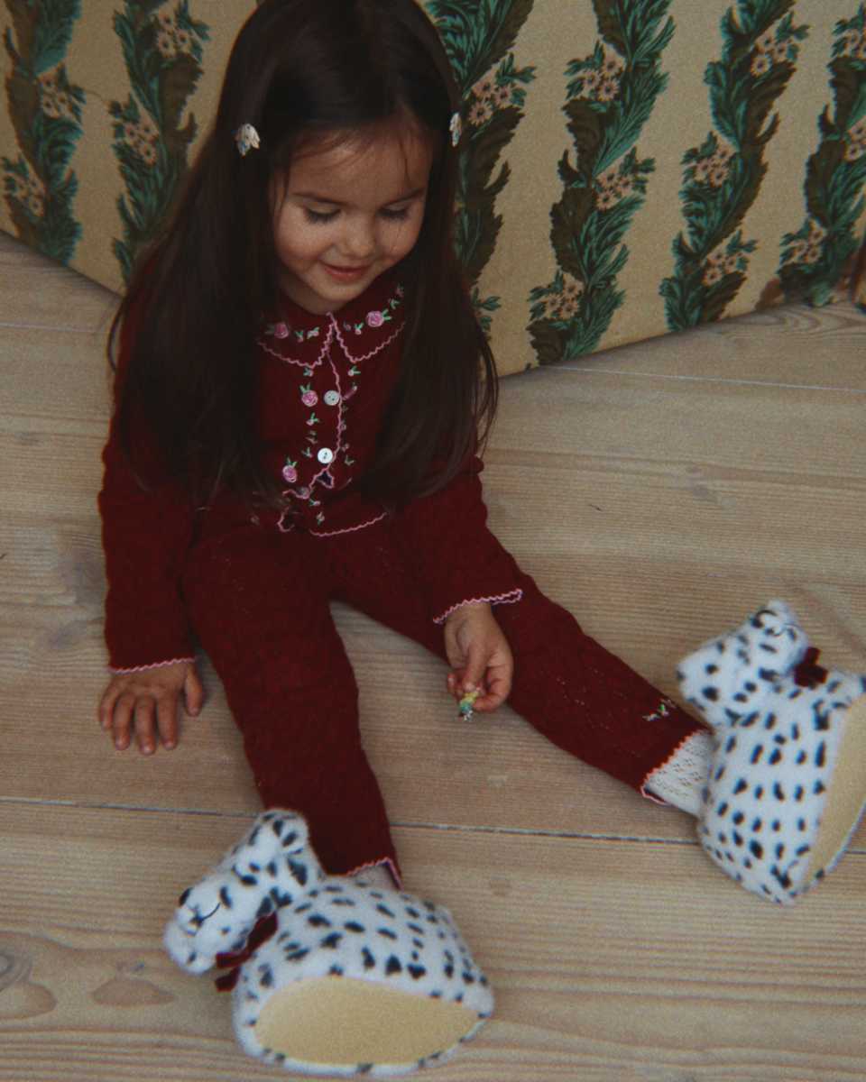 Konges Sløjd Dalmatian Slippers for Kids