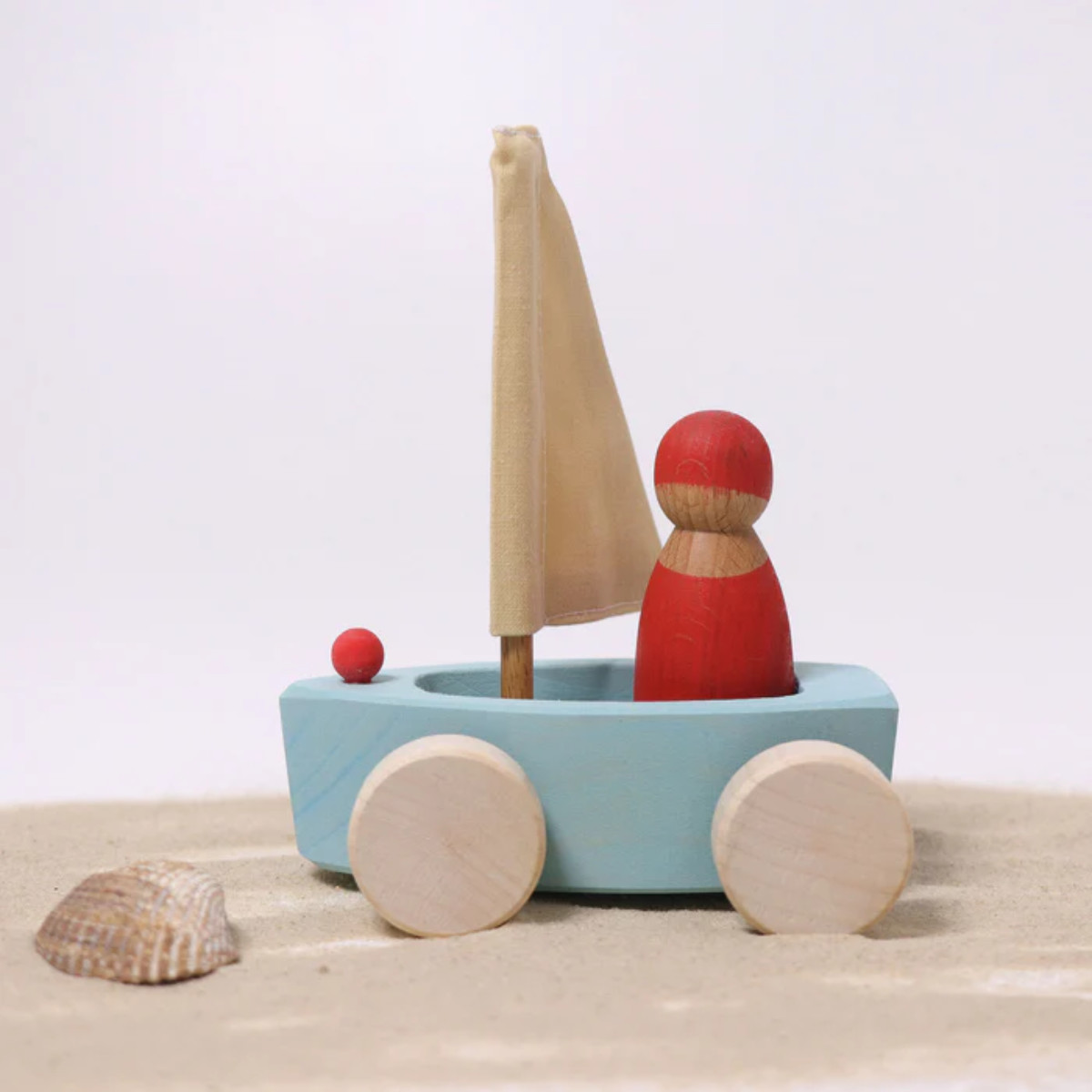 Grimm’s Small Wooden Sailboats with Figures