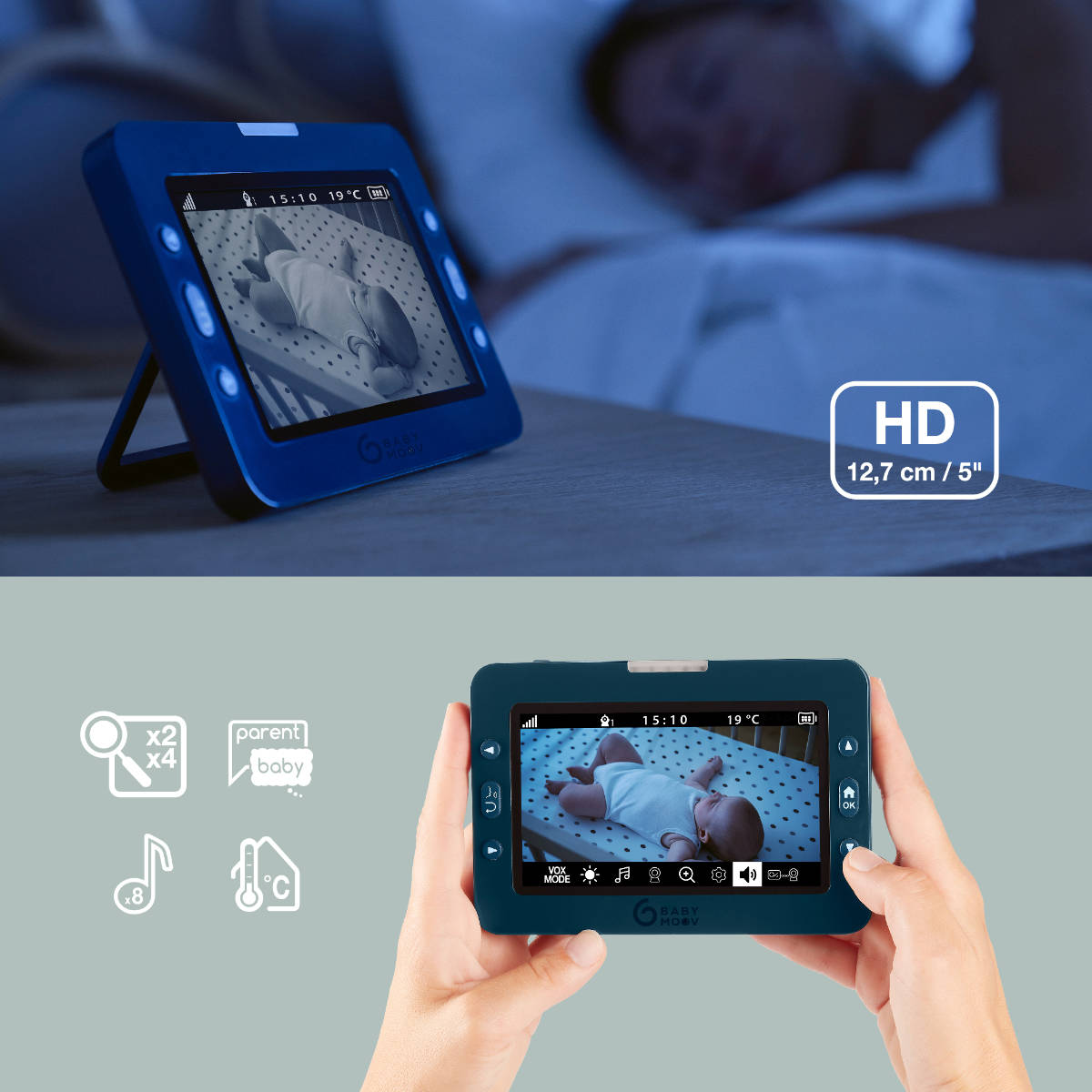 Babymoov Babyphone mit Kamera YOO Master+ HD