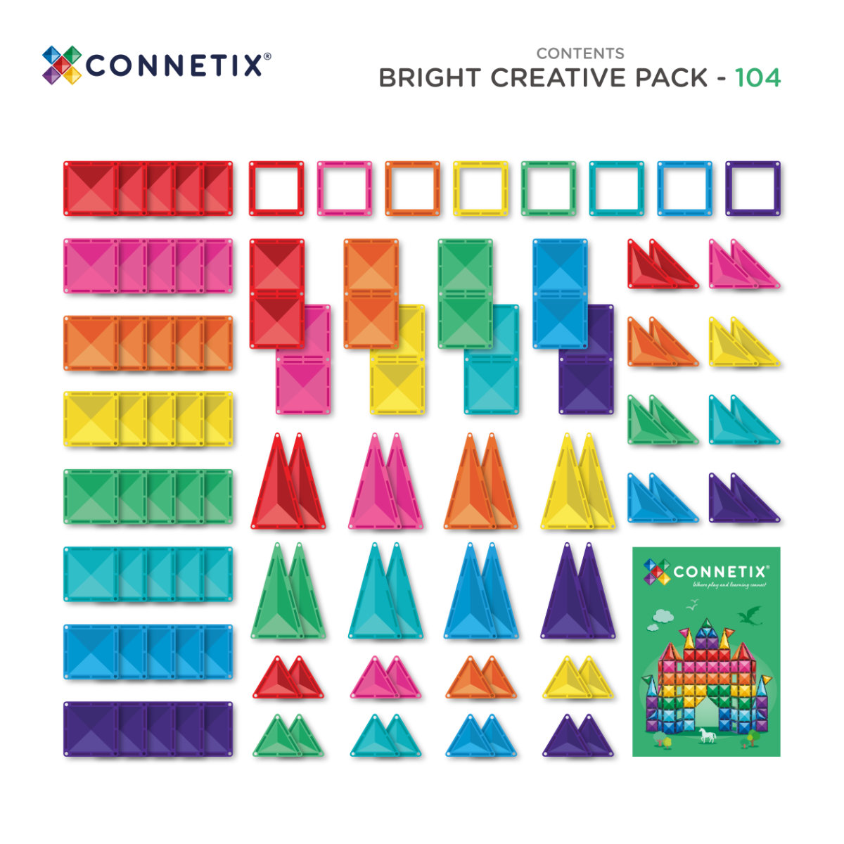 Connetix Magnetbausteine Bright Creative Ball Run Bundle – 218 Teile