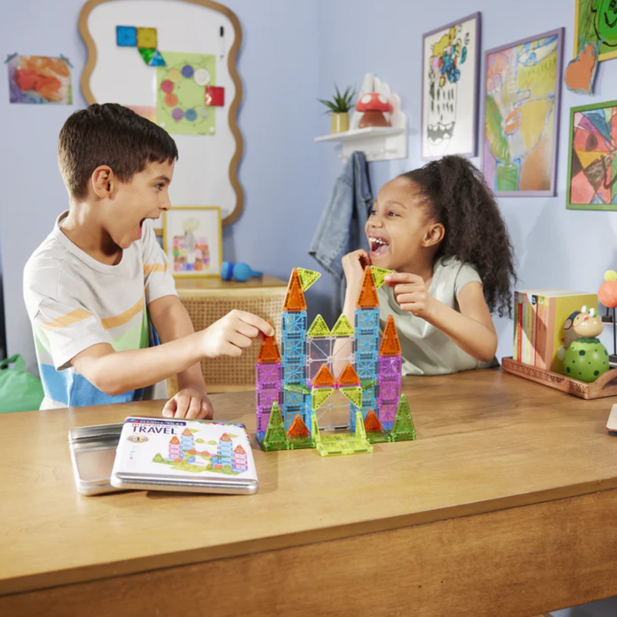 Magna-Tiles microMAGS Travel Set Deluxe - 55 Pieces