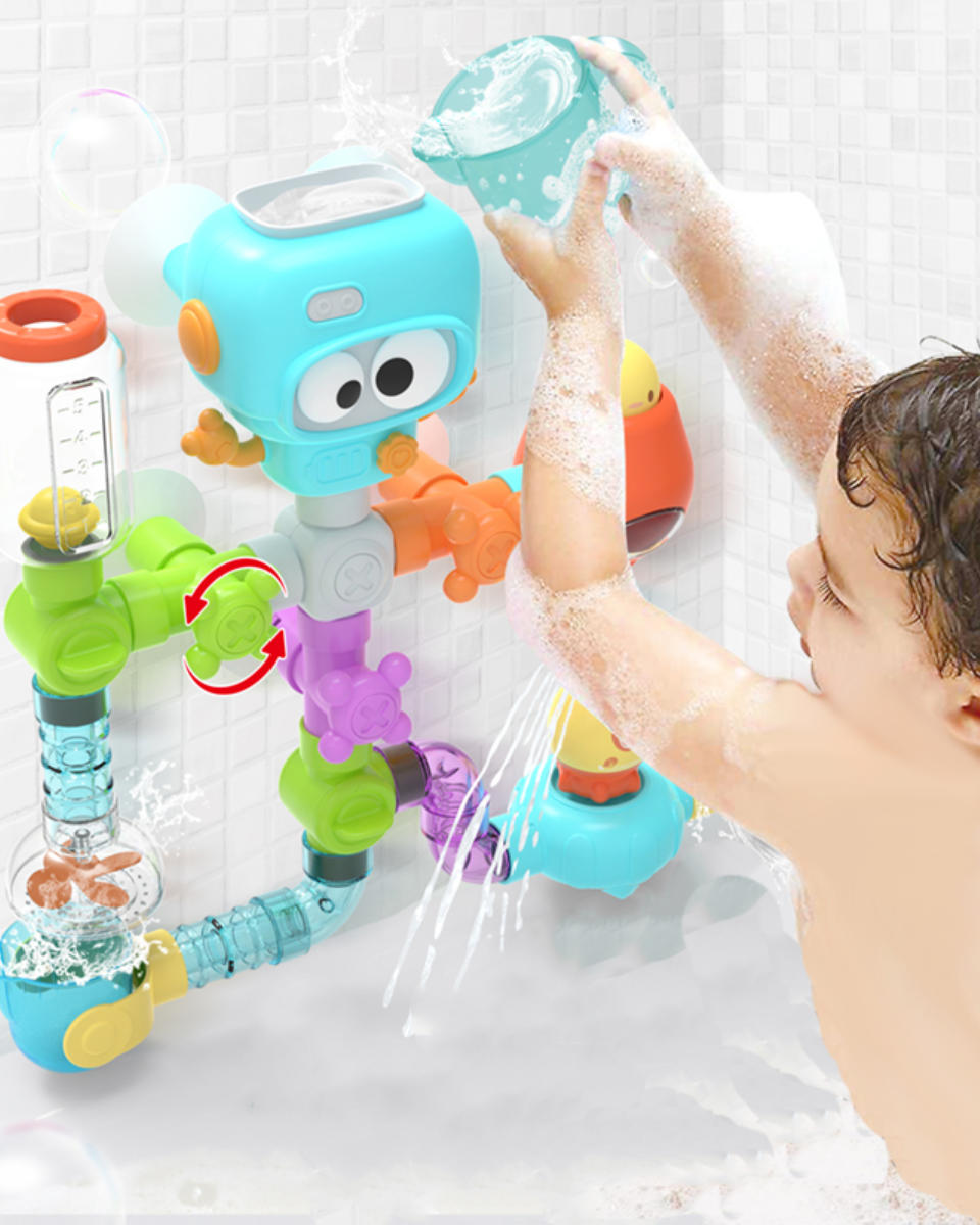 Fresh Kid Tub Fun! Flow & Fill Bath Toy – 20 Pieces