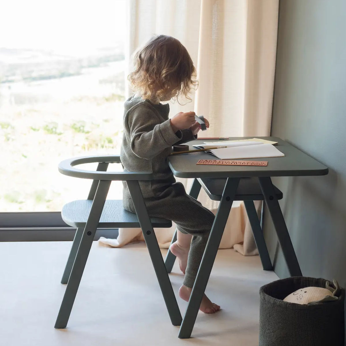 Nobodinoz GROWING GREEN Kids Chair