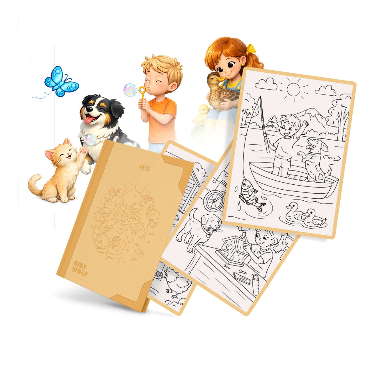 Kidywolf Refill Set for Kidydraw Pad