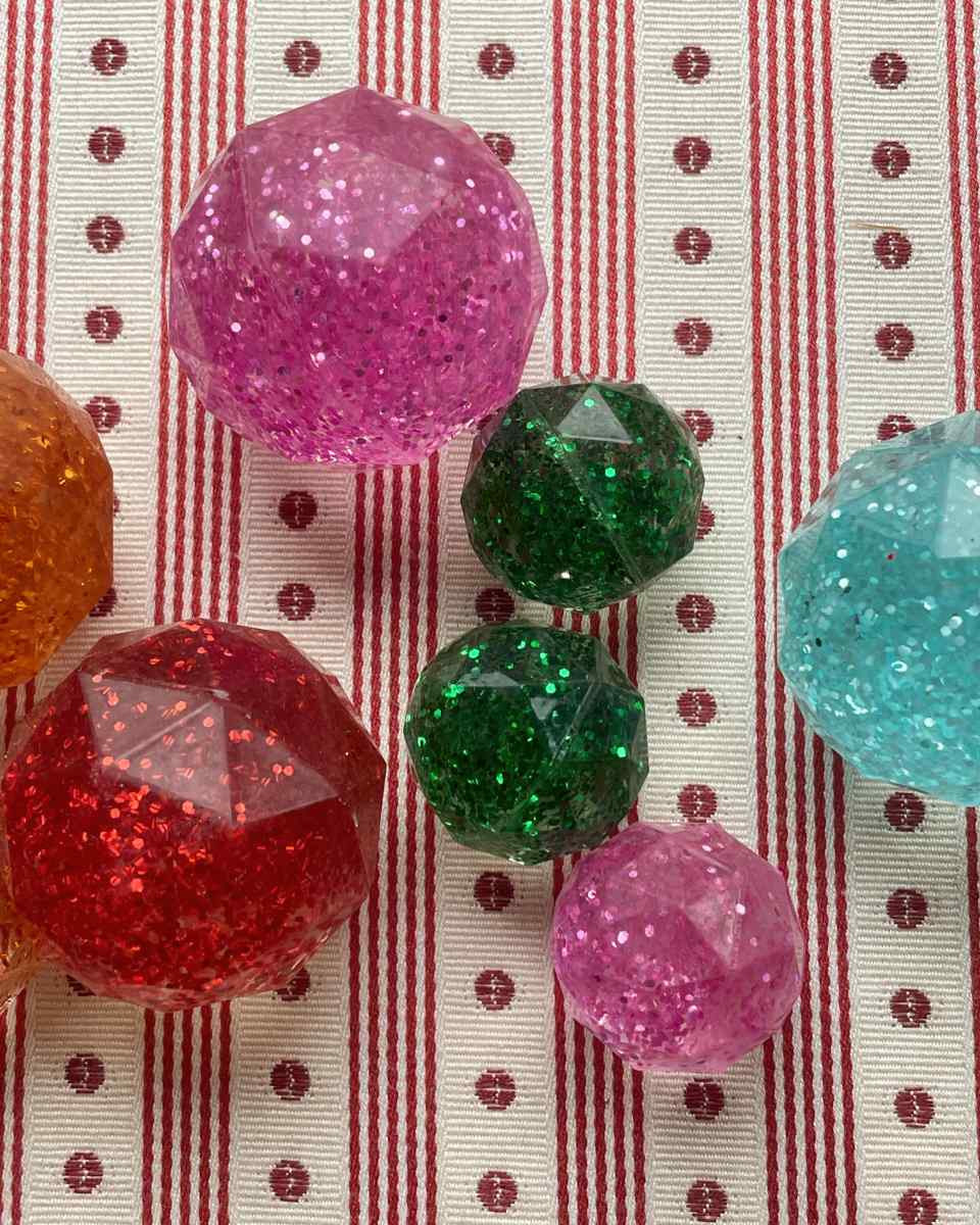 Konges Sløjd Star Flummi-Set KS106254 Glitzer - Draufsicht
