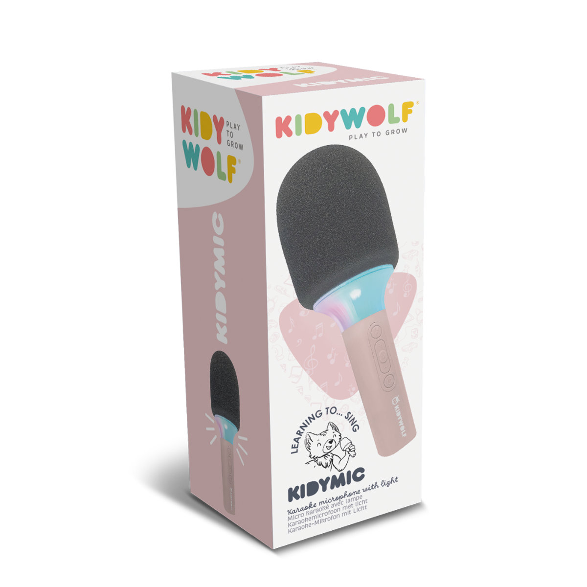 Kidywolf Kidymic – Karaoke Microphone with LED Lights