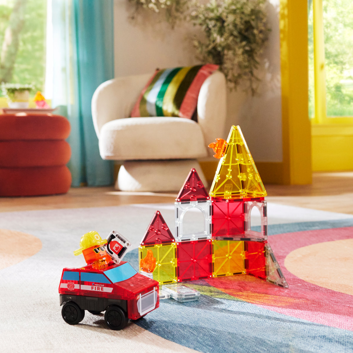 Magna-Tiles Fire Rescue – 27-Piece