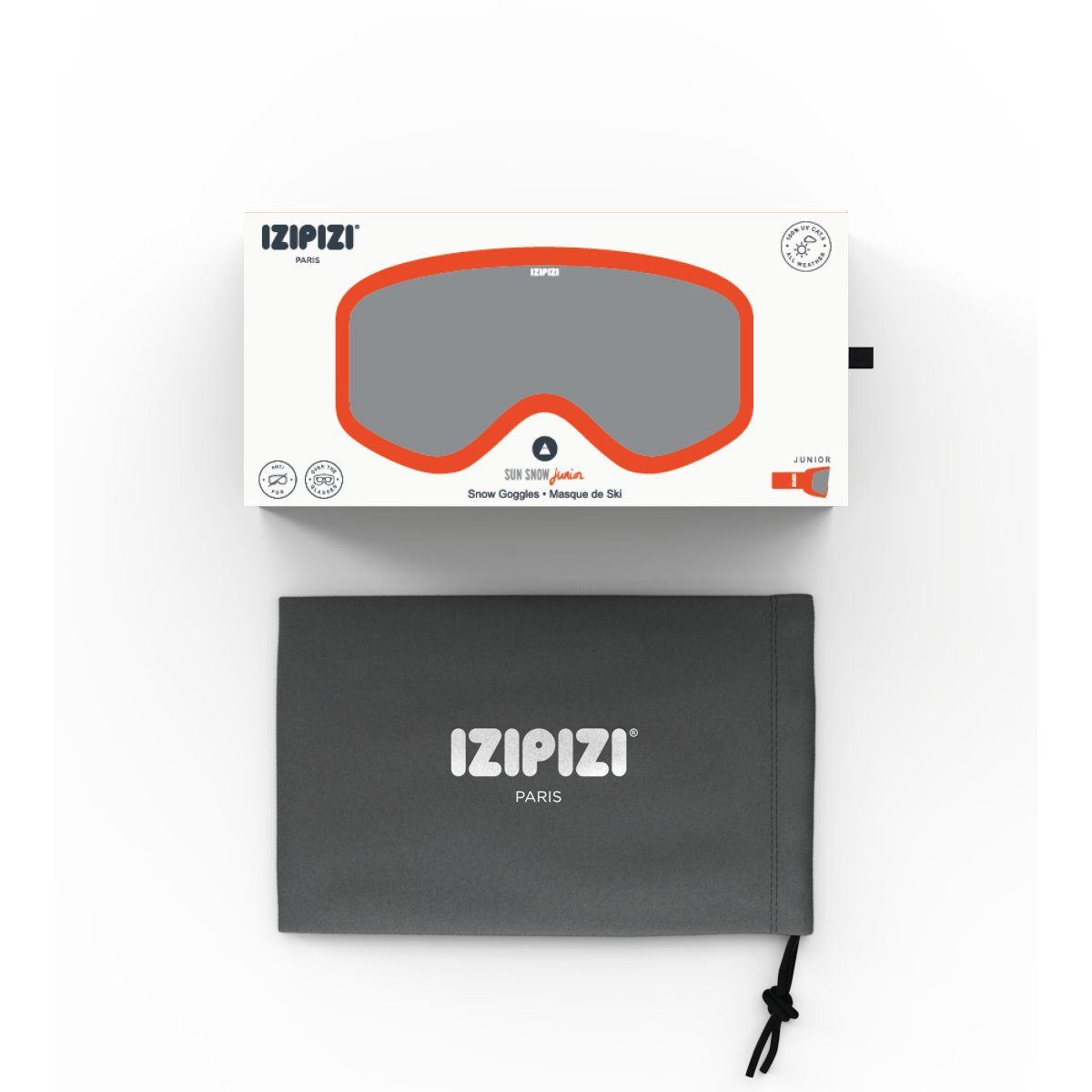 izipizi Snow Junior Skibrille für Kinder, 4-10 Jahre