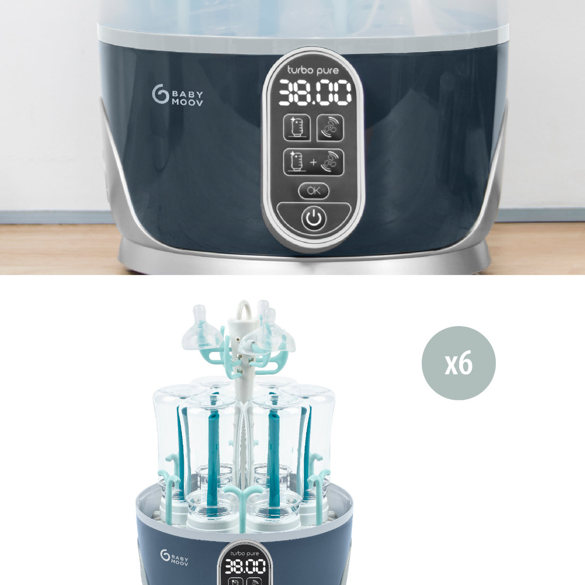 Babymoov Dampfsterilisator & Flaschentrockner Turbo Pure