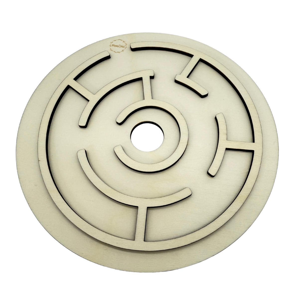 Momscrew Set Activity Board 3D Labyrinth + 5 Wooden Balls (14 mm)