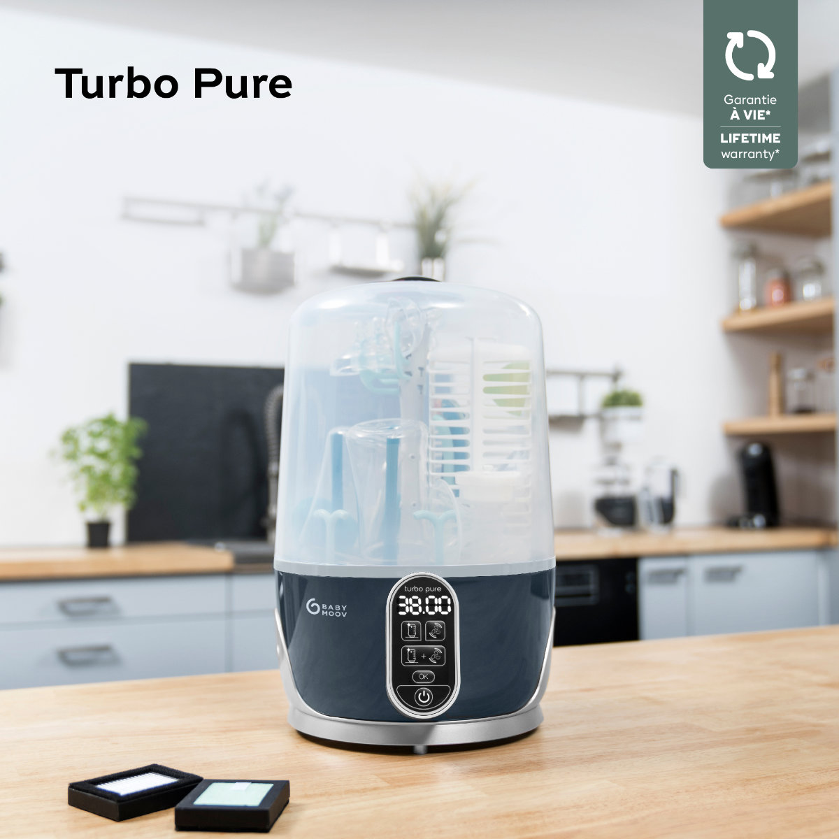 Babymoov Dampfsterilisator & Flaschentrockner Turbo Pure