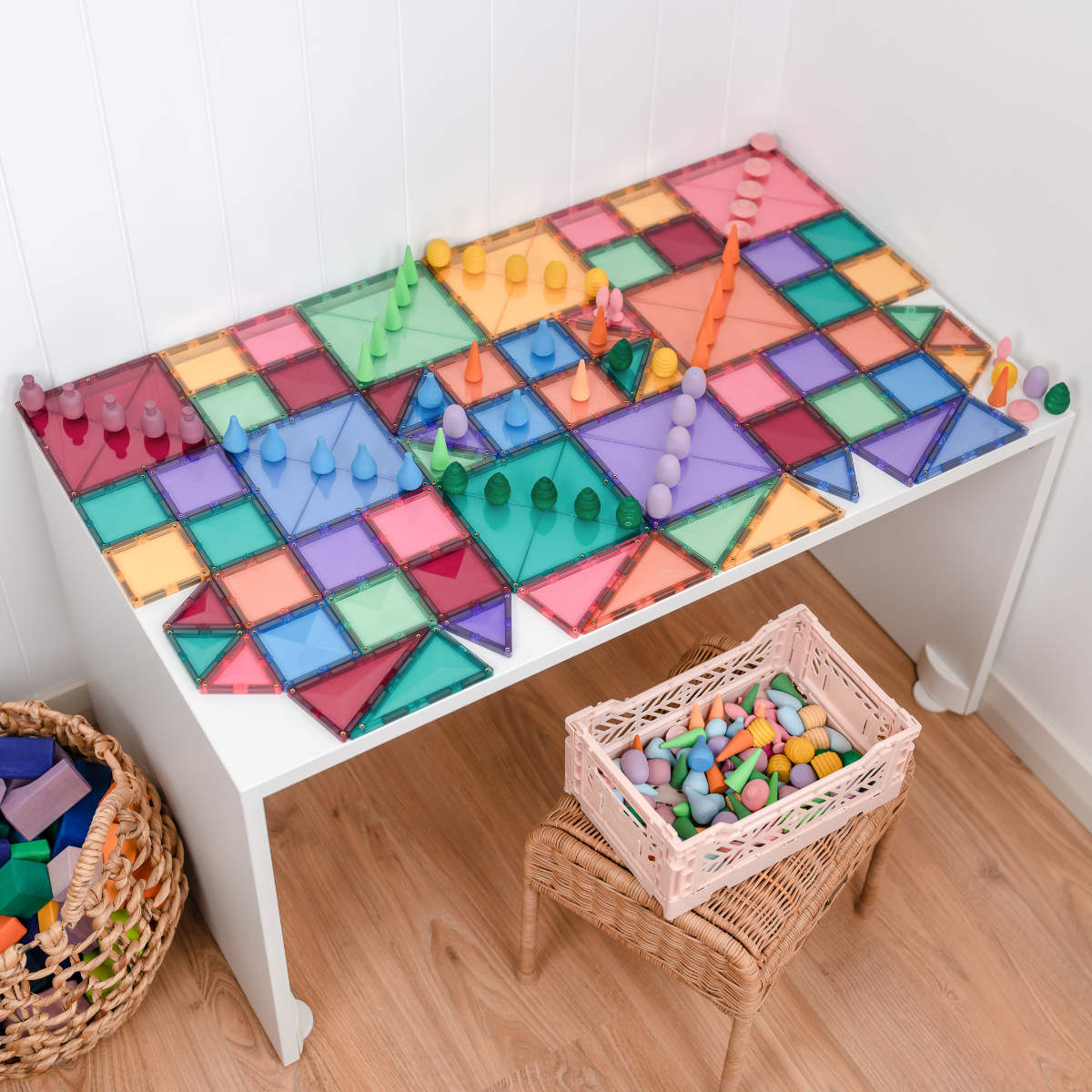 Connetix Magnetbausteine Pastel Starter Pack - 64 Teile