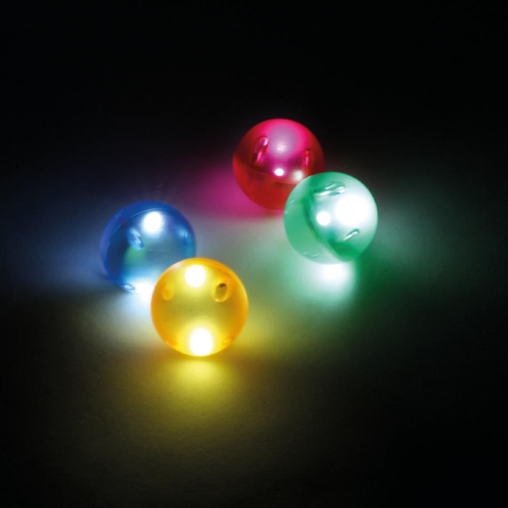 Cleverclixx Ball Run Light Effect – 100 Pieces Magnetic Tiles