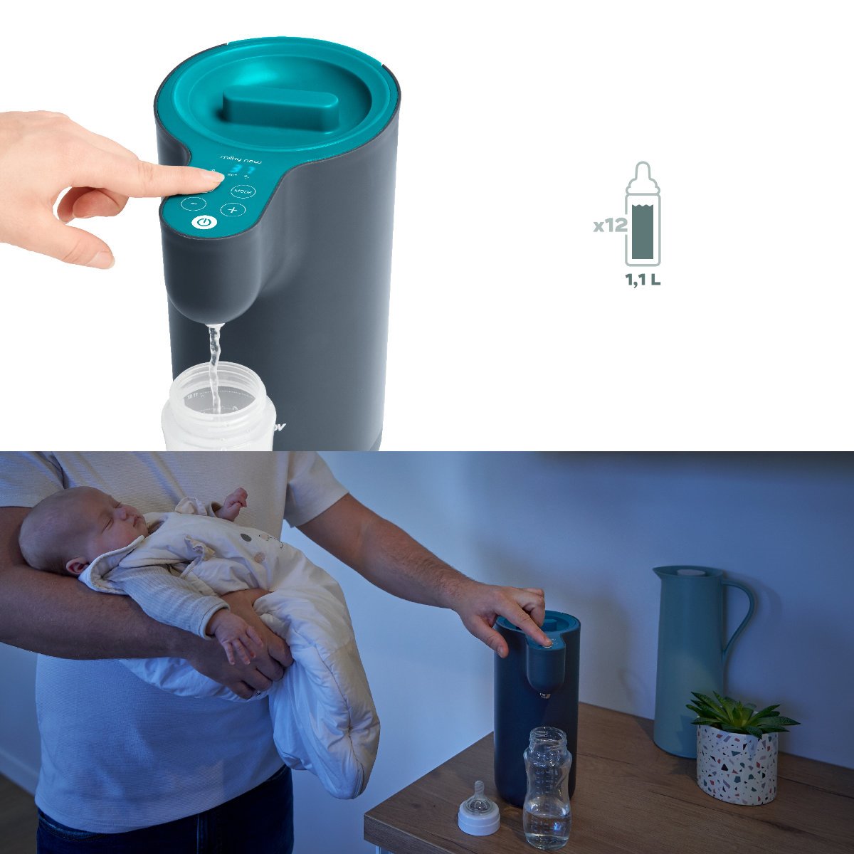 Babymoov Babyflaschen Zubereiter Milky Now
