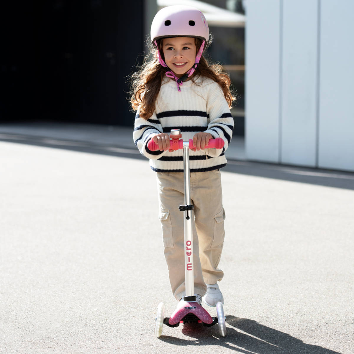 Mini Micro Deluxe GLITTER Scooter with LED Wheels