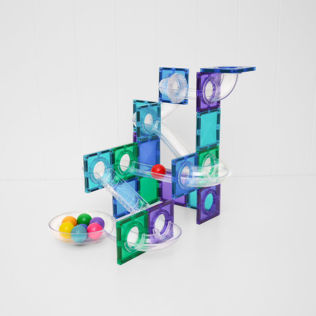 Connetix Magnetbausteine Bright Mega Ball Run Bundle – 316 Teile