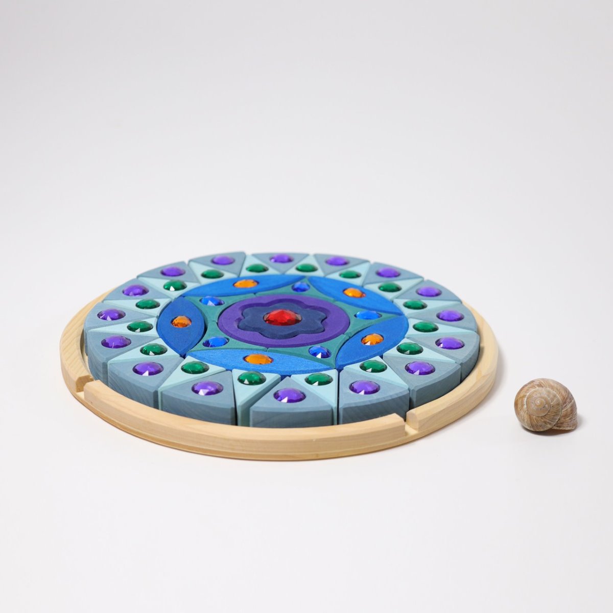 Grimms Small Glitter Mandala Building Set