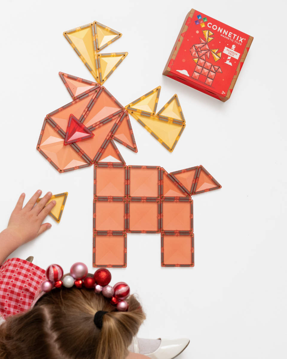 Connetix Magnetic Tiles Christmas Reindeer Set – 25 Pieces