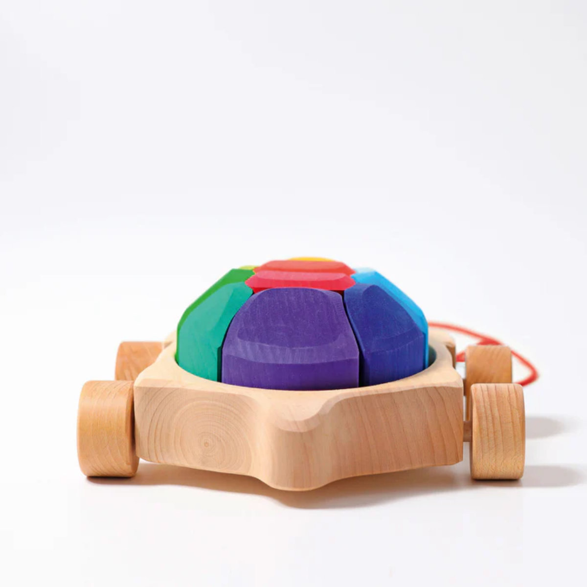 Grimm's Nachziehtier aus Holz, Regenbogen-Schildkröte