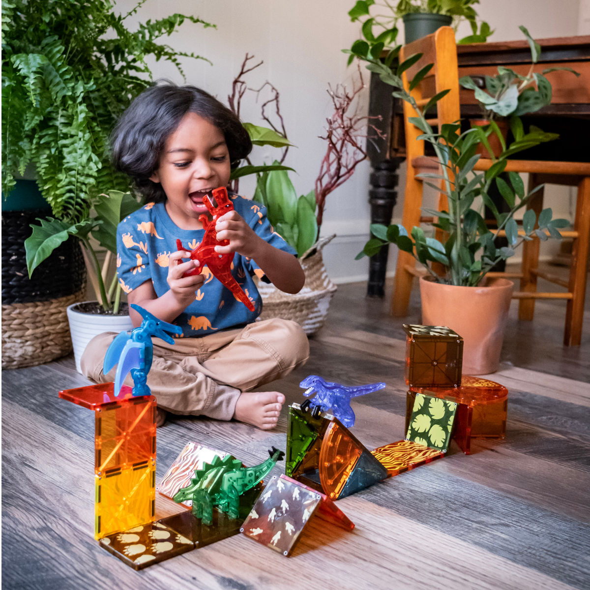 Magna-Tiles Dino World – 40 Pieces