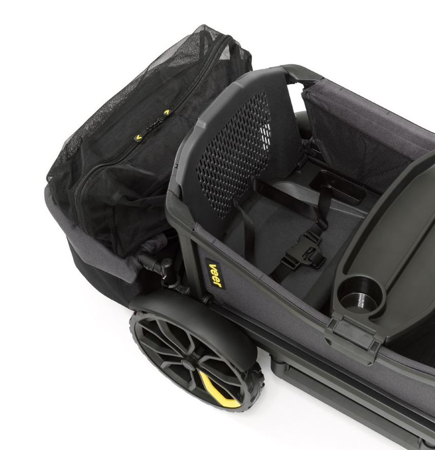 VEER Hecktasche für Cruiser Bollerwagen Schwarz - Draufsicht