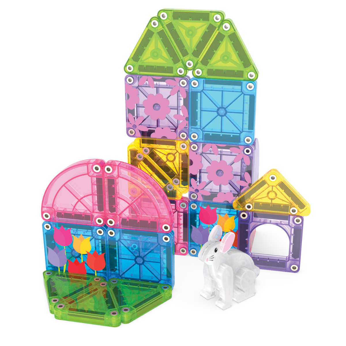 Magna-Tiles microMAGS Spring Garden Reiseset - 24 Teile