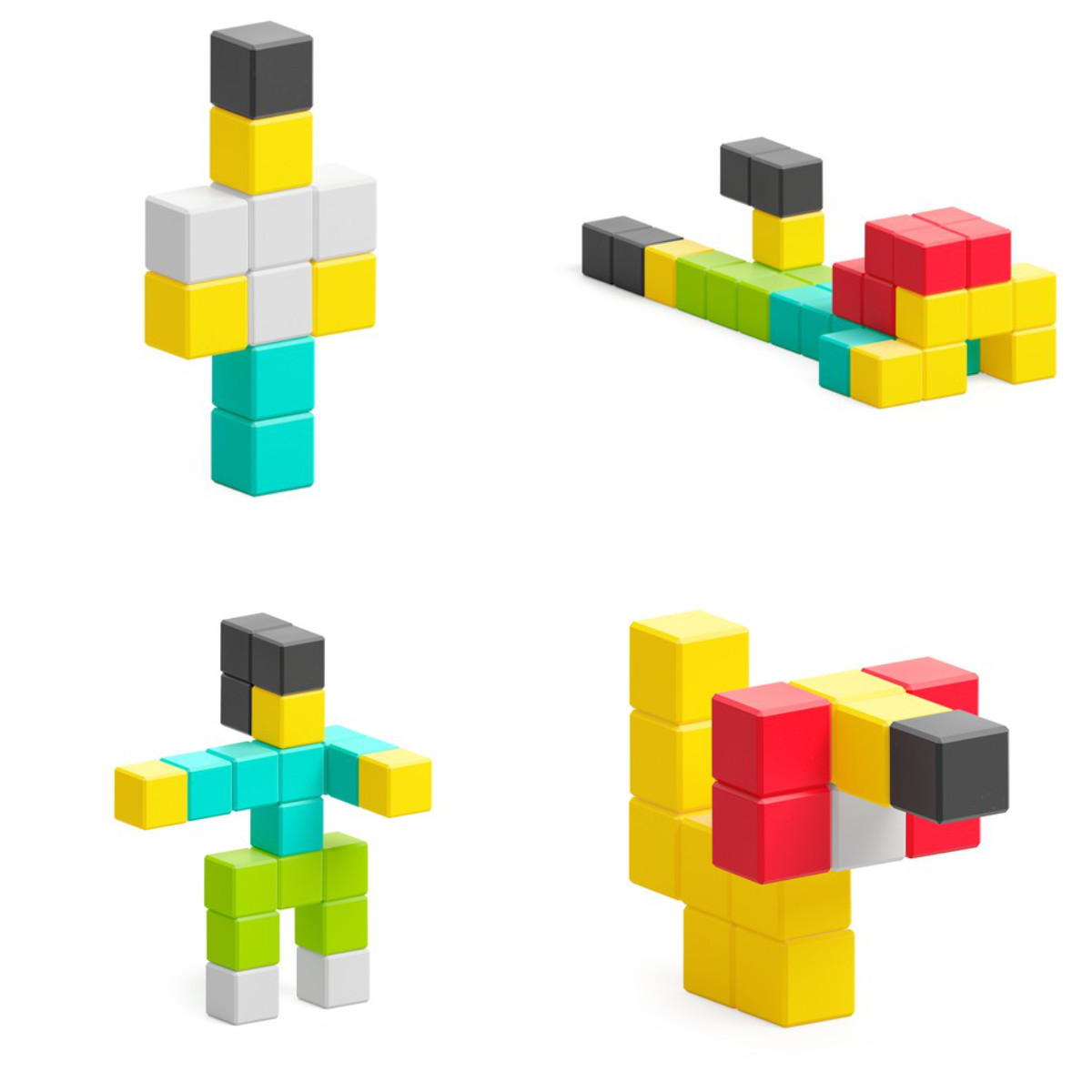 PIXIO 50 Magnetische Bausteinwürfel