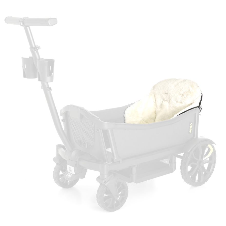 VEER Veganer Lammfell Sitzeinsatz für Cruiser Bollerwagen