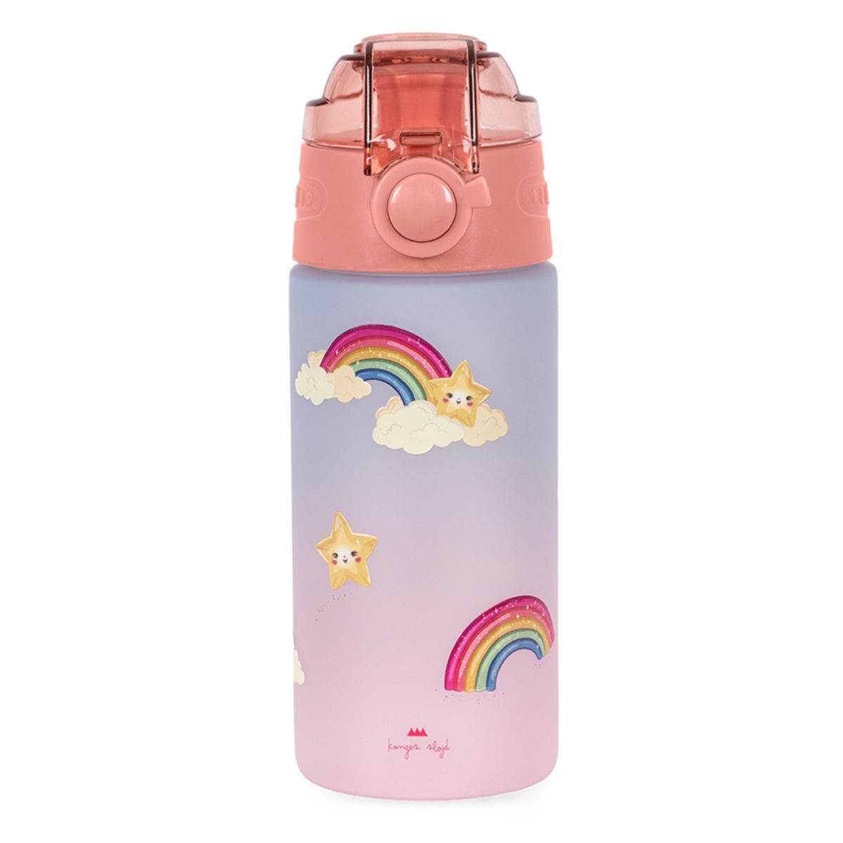 Konges Sløjd Trinkflasche Rainbow pastell Vorderansicht KS106329