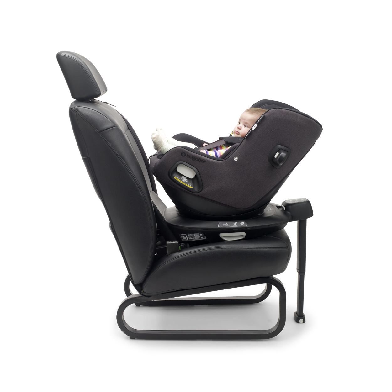 Bugaboo Owl by Nuna Kindersitz in Schwarz - Seitenansicht
