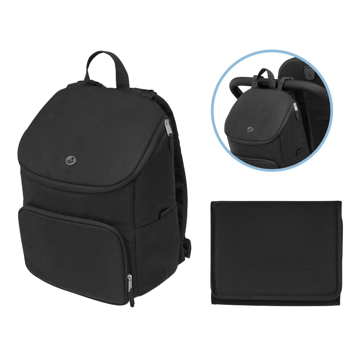 Maxi Cosi Oxford Zubehör-Set in Schwarz - Seitenansicht