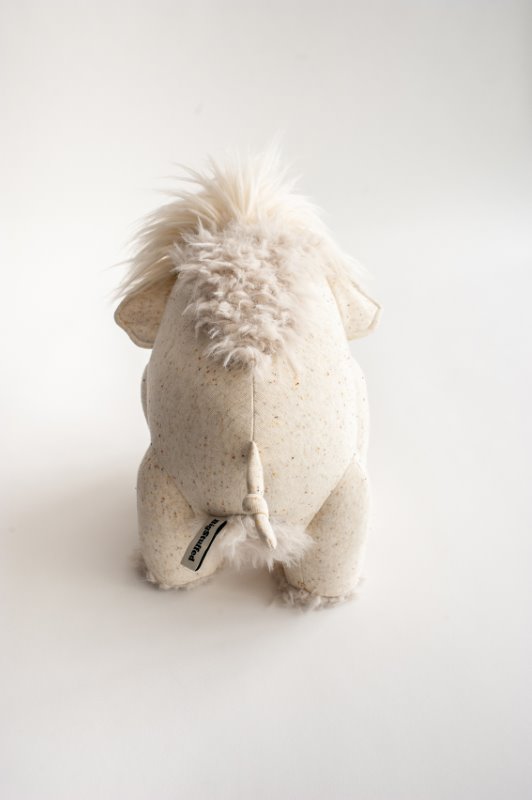 BigStuffed Kuscheltier Mammoth in Beige - Rückansicht