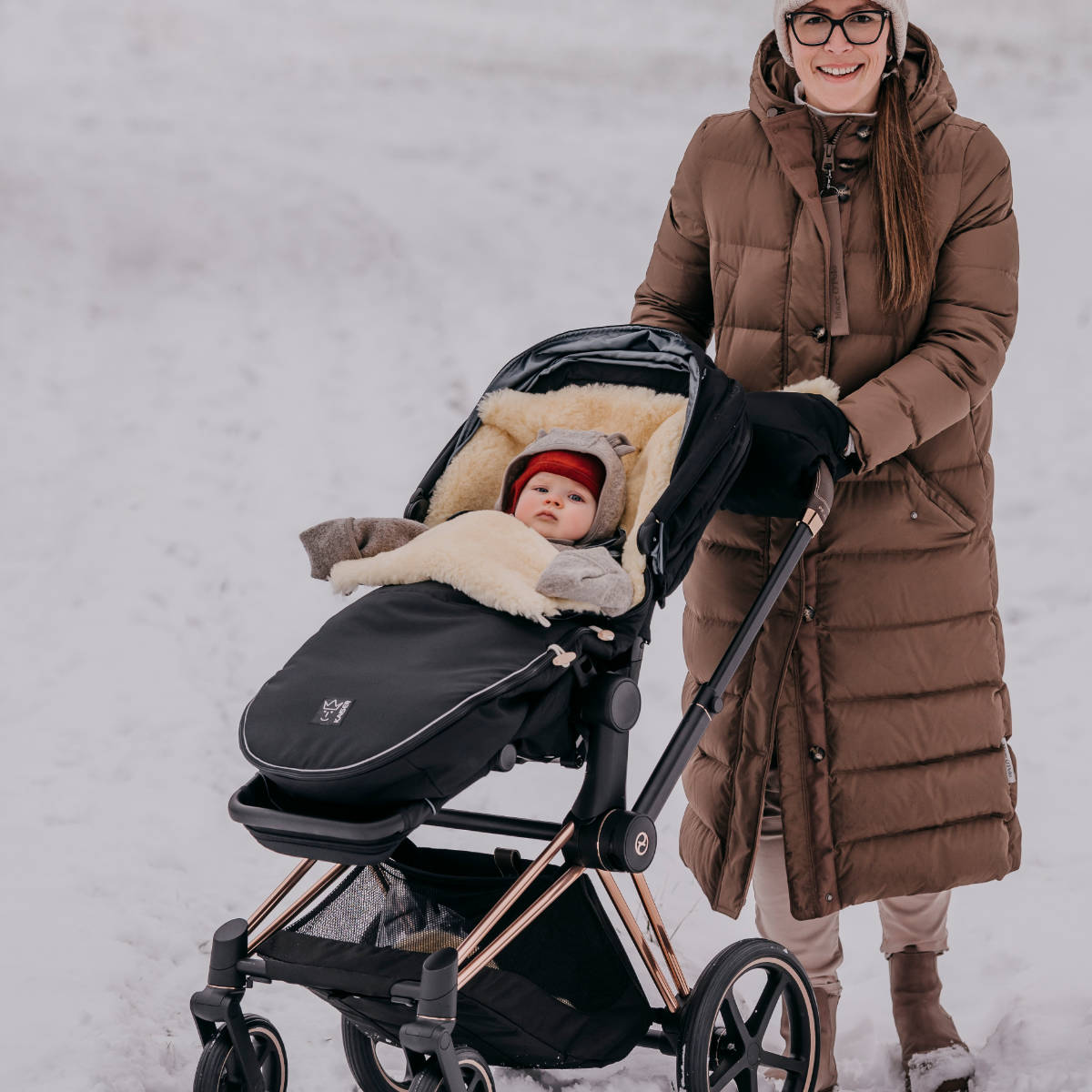 Kaiser Sheepskin Footmuff Love the Nature