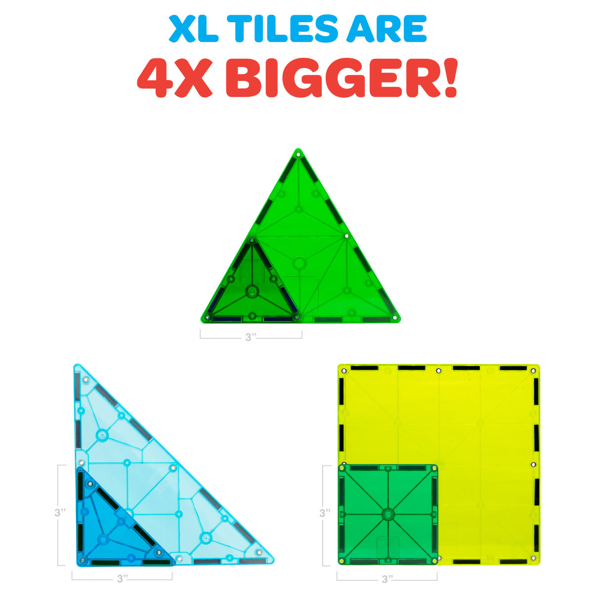 Magna-Tiles Dino World XL – 50 Teile