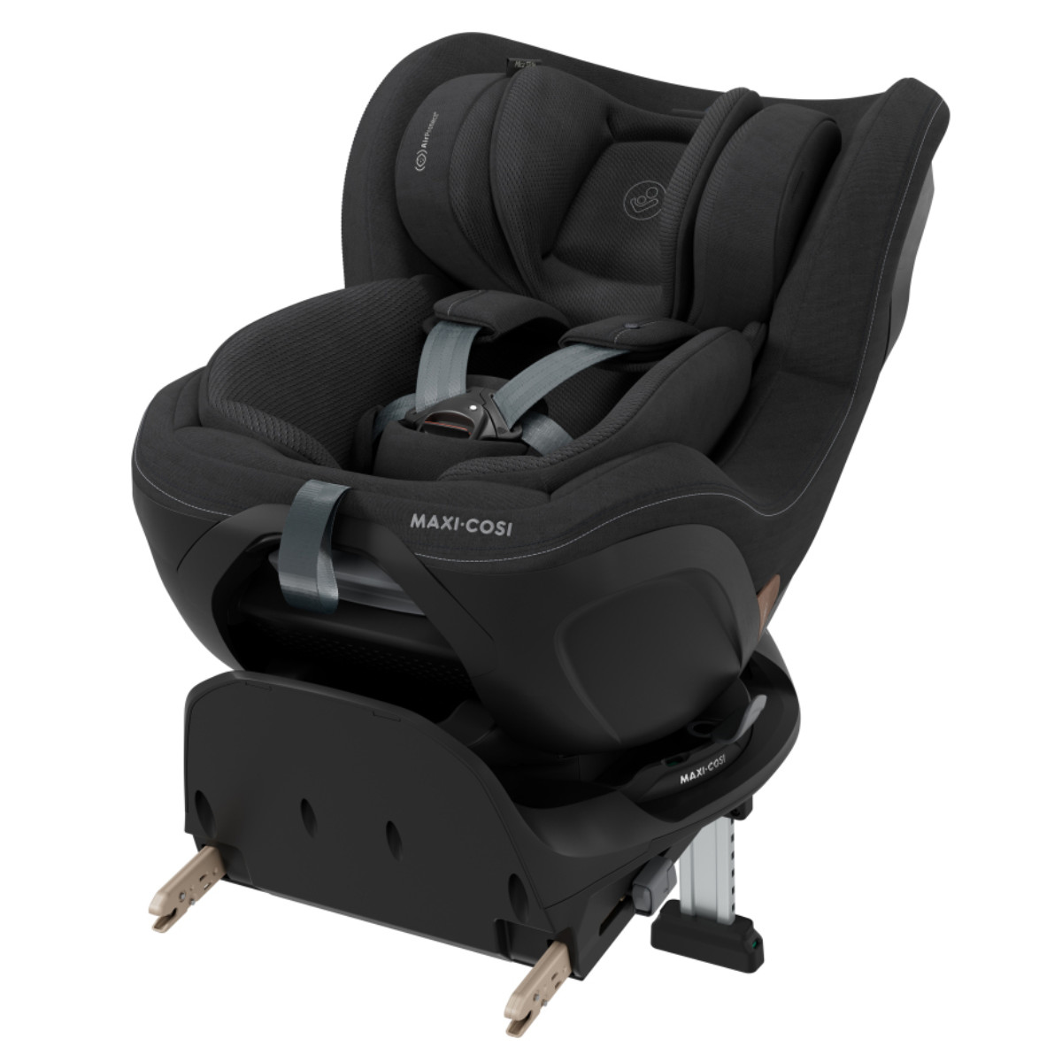 Maxi-Cosi Babyschale in Schwarz - schräge Ansicht