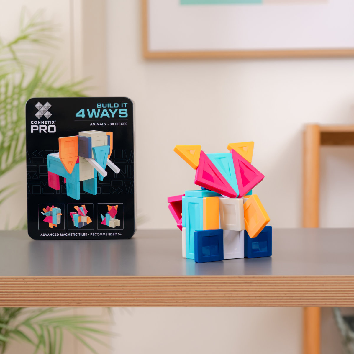 Connetix PRO Magnetbausteine – Animals Pack in Bunt - Frontansicht