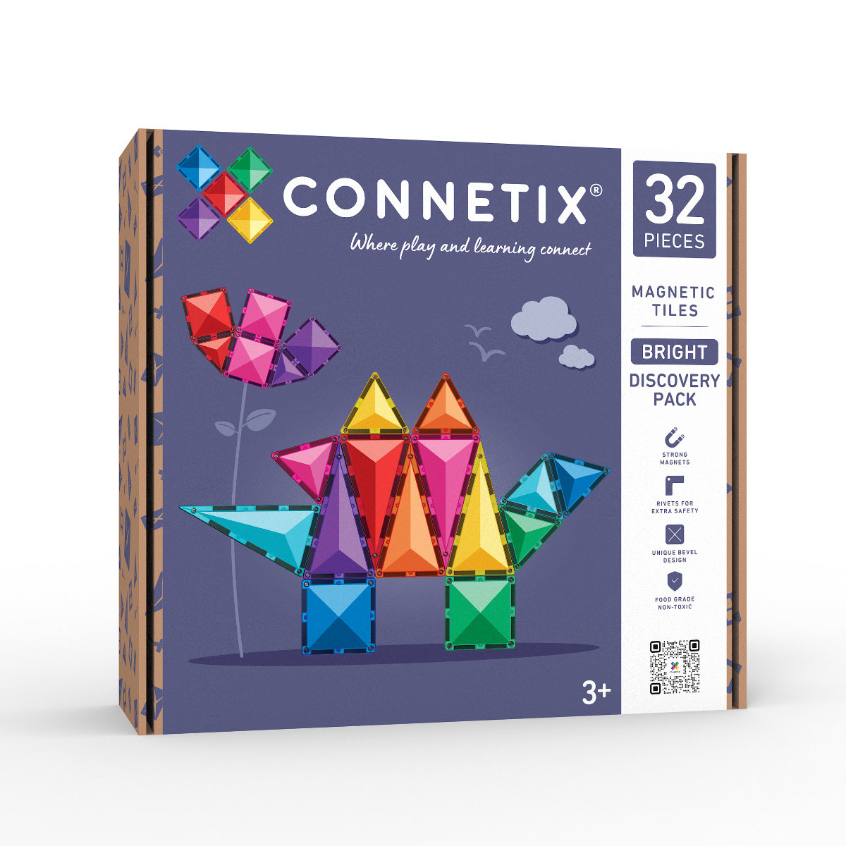 Connetix Magnetbausteine Bright Discovery Pack – 32 Teile