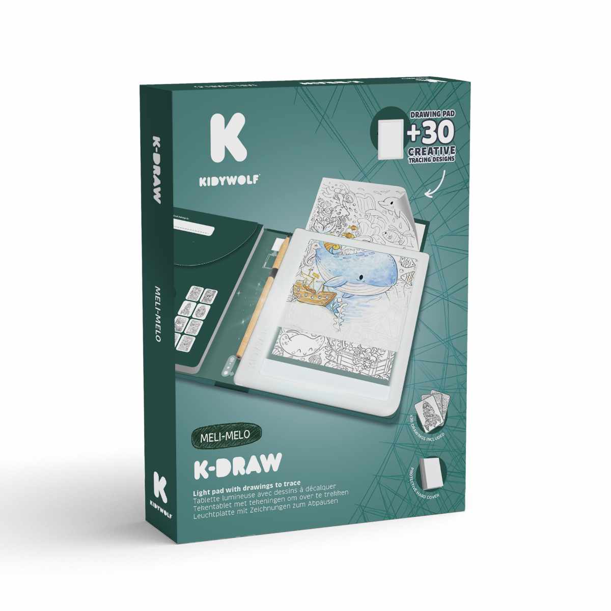 Kidywolf Kidydraw Pad Tracing Tablet – 30 Drawings