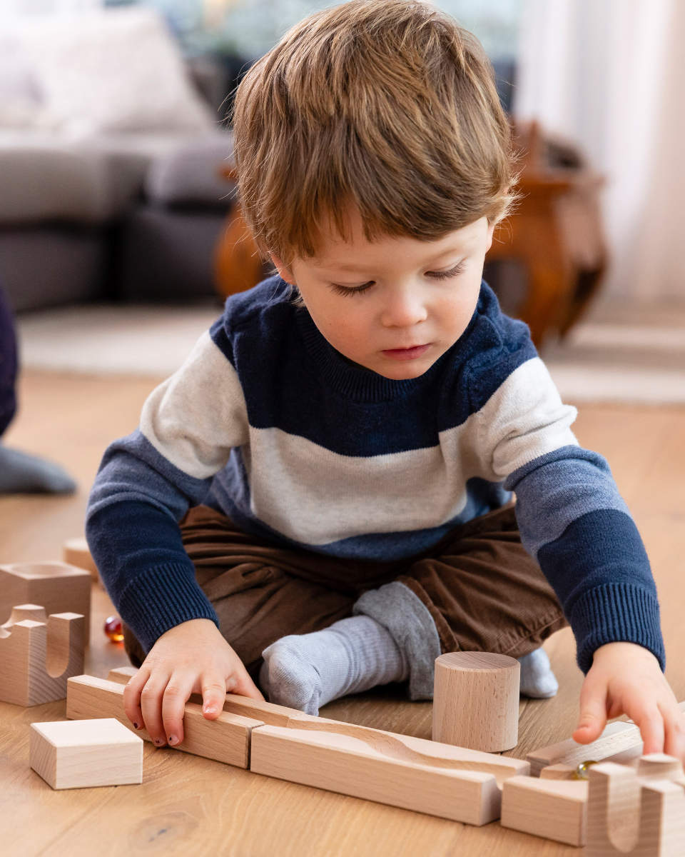 CUBORO Kugelbahn JUNIOR das Starter Set, 40-teilig