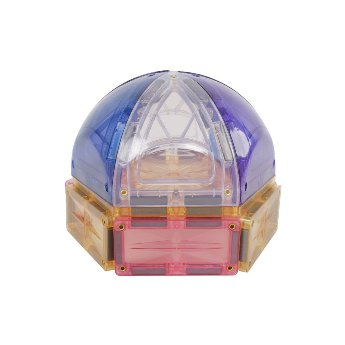 Cleverclixx Small Curved Pack Pastell – 34 Teile Magnetbausteine