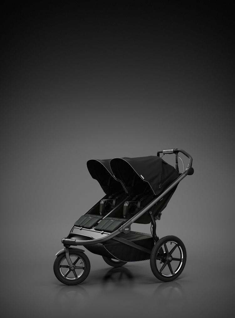 Thule Urban Glide 3 Double Geschwisterwagen, Black