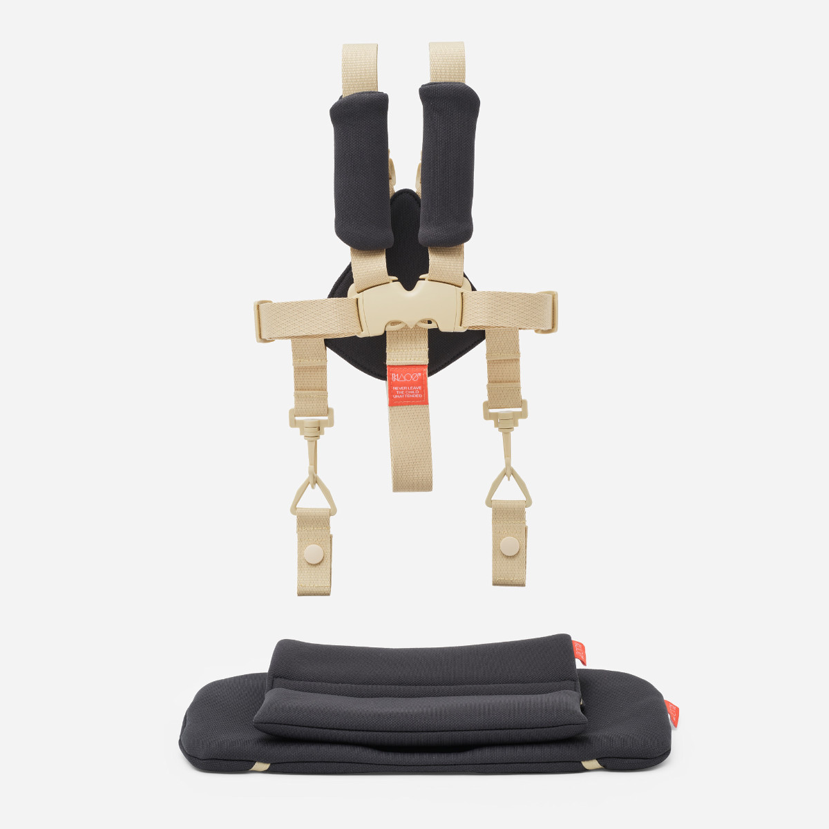 Bugaboo Hochstuhl-Sicherheitsgurt in Beige - Vorderansicht